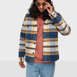 Selected Homme Lumberjack Jacket XXL 2XL Mens Buckthorn Brown SLHSUST. ICONICS